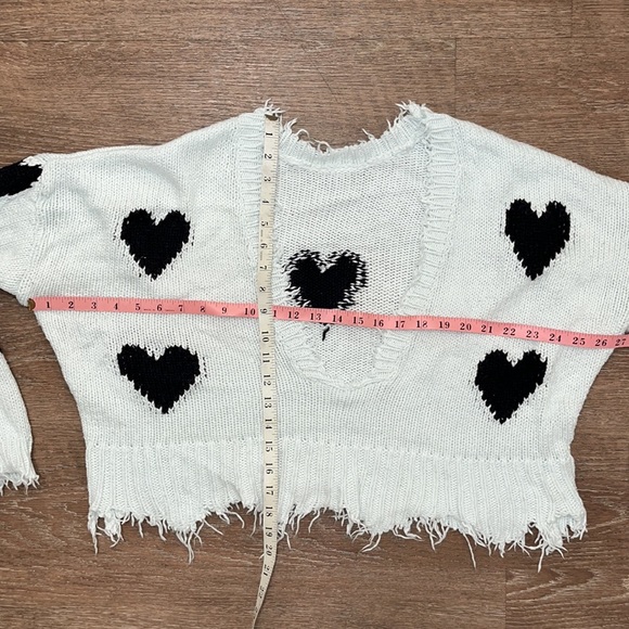 Wildfox Palmetto Heart Crop Sweater - Picture 8 of 14